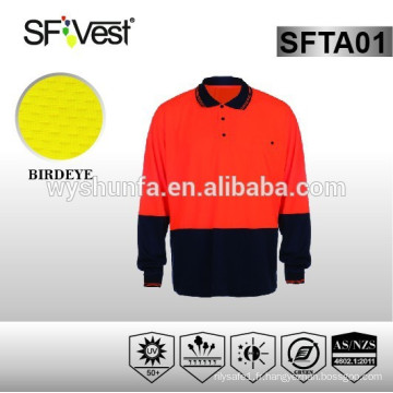 Vêtements de sécurité style australien Equipement de sécurité routière T-shirt manches longues à manches longues T-shirt hi-vis